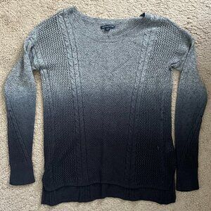 American Eagle Ombre Grey Knit Sweater Pullover Size S